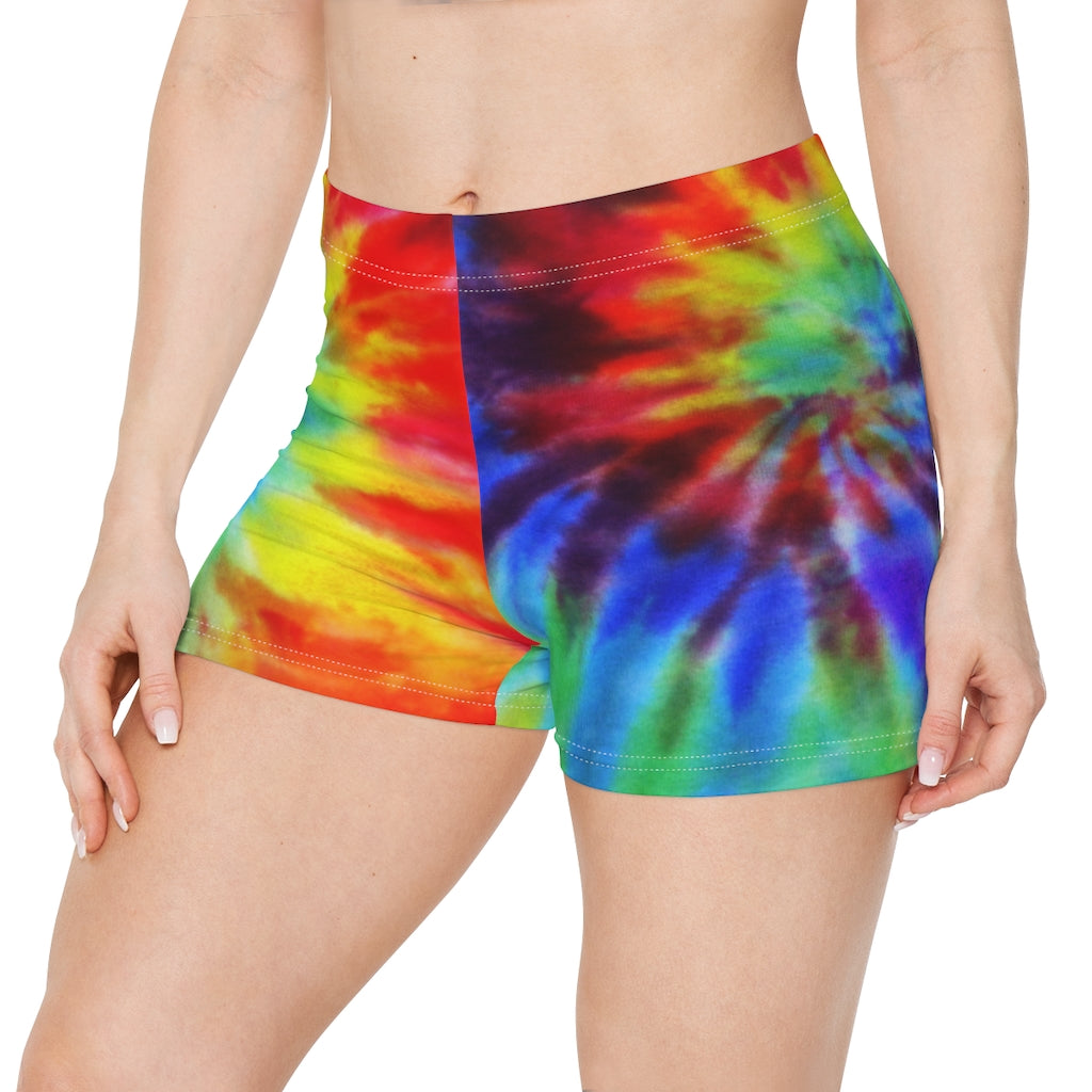 Multicolored Tie Dye Shorts